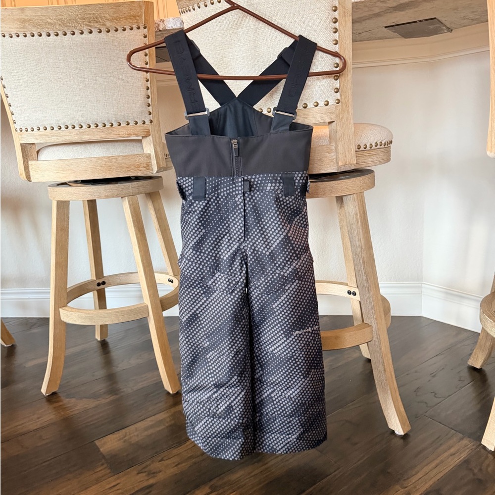 Obermeyer Black and Gray Ski Bibs / Overalls - Picture 2 of 4